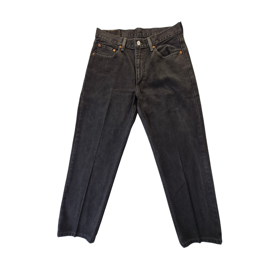 Levis 550 Relaxed Fit Mens 34x30 Faded Black Denim Jeans 00550-0260